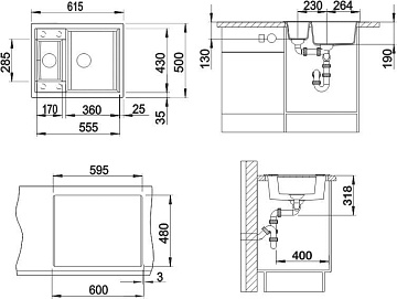 Мойка кухонная Blanco Metra 6 кофе