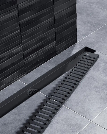 Душевой трап (лоток) Timo Drain Systems DS230107/03 700 вставка lines, черный