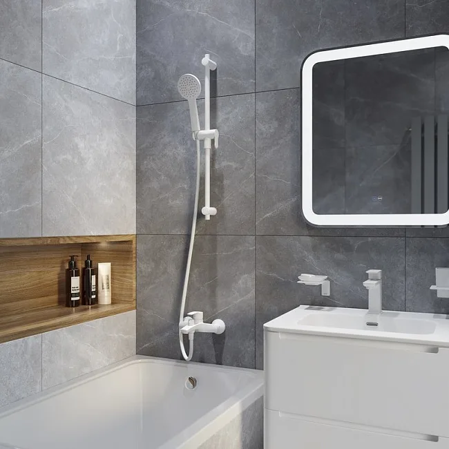 Душевая штанга IDDIS Ray RAY70W0i17 белая матовая Sancos — Оригинал