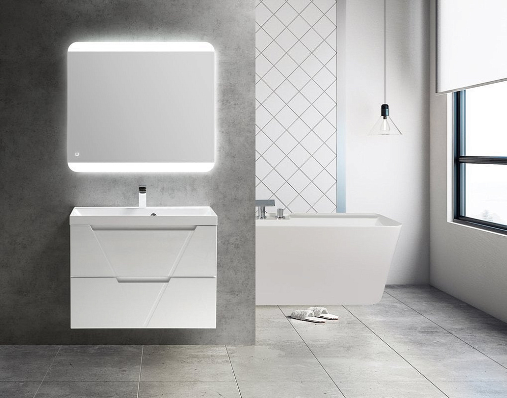 Тумба под раковину без столешницы BelBagno Vittoria 70 подвесная, bianco lucido