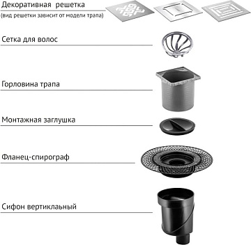 Душевой трап Berges Platz Norma 091058, 10x10 см, хром