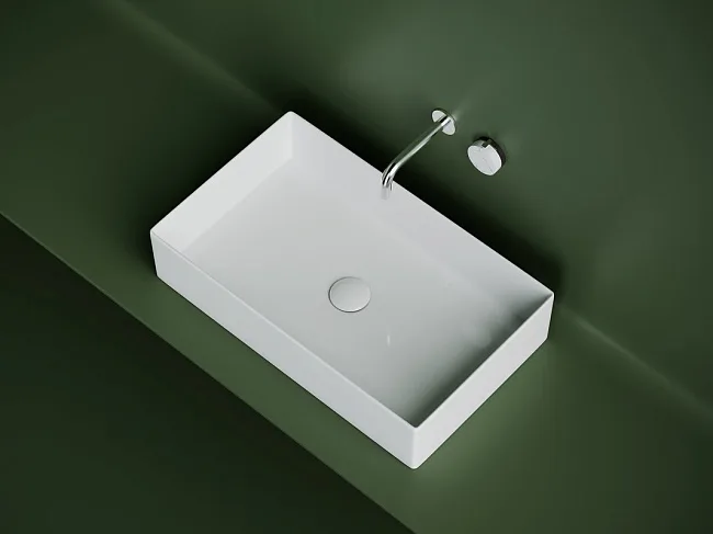 Накладная раковина Ceramicanova Element CN6070 белая глянцевая Sancos — Оригинал
