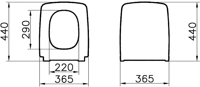 Крышка-сиденье VitrA Metropole 122-083-009 с микролифтом, матовая черная Sancos — Оригинал