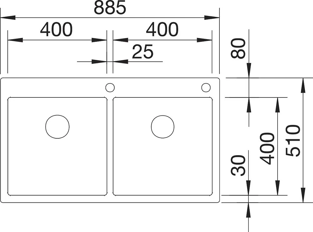 Мойка кухонная Blanco Claron 400/400-IF/А клапан-автомат Sancos — официальный сайт