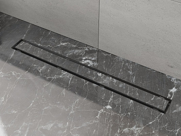 Душевой трап (лоток) Plumberia Selection PST In-Tile 100 см, черный матовый