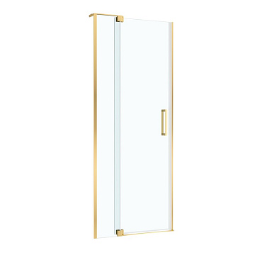 Душевая дверь в нишу Cezares Slider SLIDER-B-1-70/80-C-BORO 80 см, профиль брашированное золото, сте
