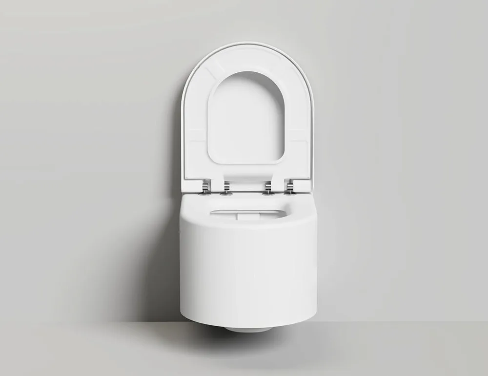 Унитаз подвесной Salini Gemelli 240121KSM безободковый, с микролифтом, матовый белый Sancos — официальный сайт