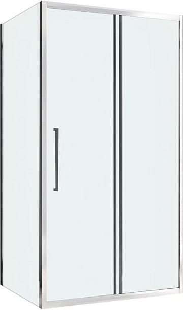 Душевой уголок Abber Schwarzer Diamant AG30150H-S75 150х75, профиль хром, стекло прозрачное