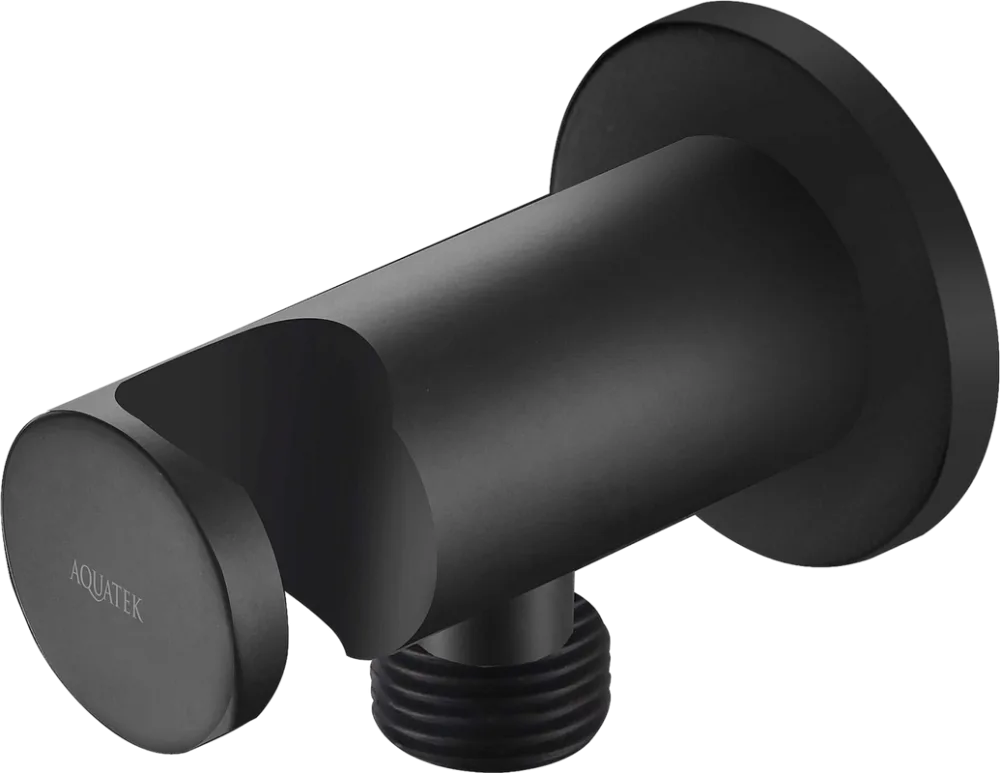 Шланговое подключение AQUATEK AQ2455MB, с держателем душа, матовый черный Sancos — официальный сайт