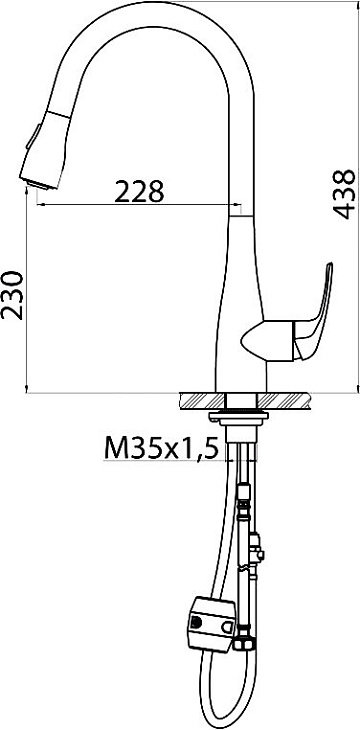 Смеситель для кухни BelBagno BB-LAM28-IN