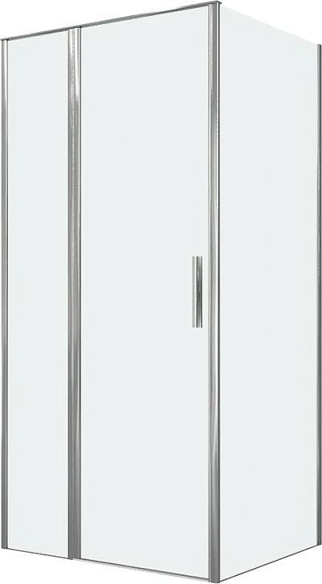 Душевой уголок Allen Brau Priority 100x80, профиль хром, стекло прозрачное