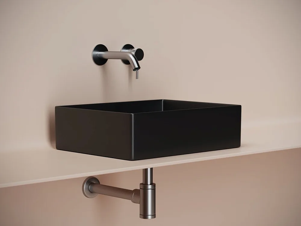 Накладная раковина Ceramicanova Element CN6069MB черная матовая Sancos — официальный сайт