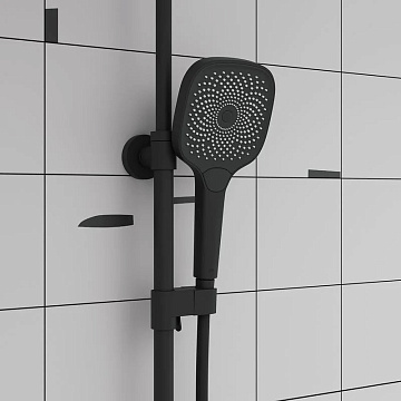 Душевая стойка IDDIS SpaHome SPHBLTKi06, черный матовый