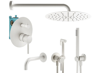 Комплект для ванной Plumberia Selection Ixo KITZXO19BO60 С ВНУТРЕННЕЙ ЧАСТЬЮ, белый матовый