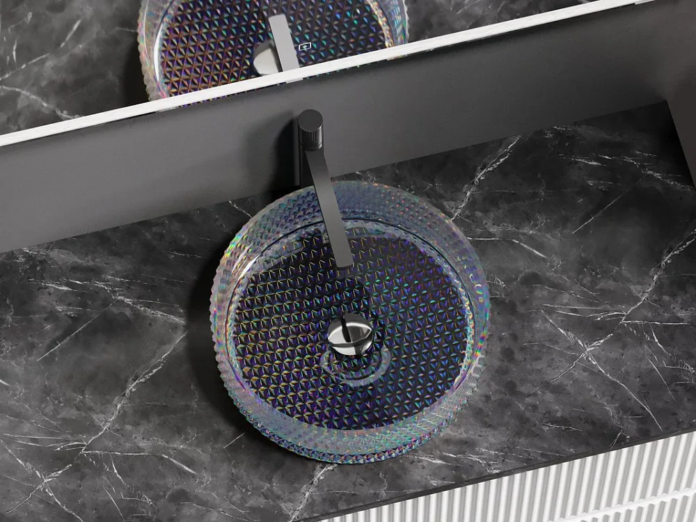 Накладная раковина Ceramicanova Cristal CN6059 неон Sancos — официальный сайт