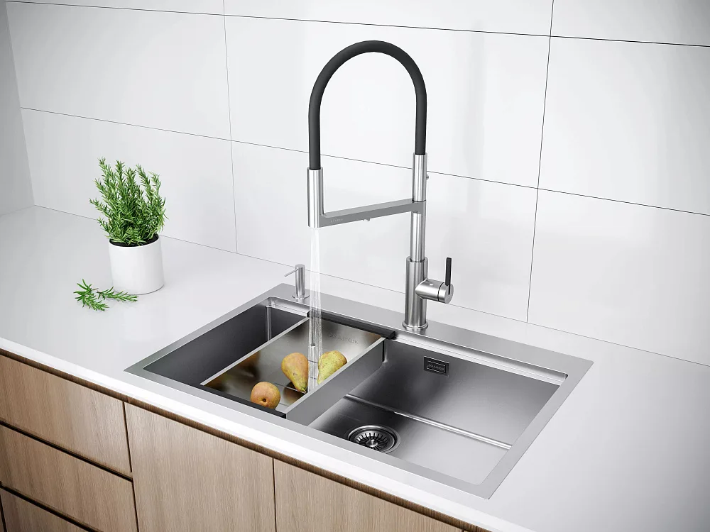 Коландер Paulmark Advance для кухонной мойки, A405-BS брашированная сталь Sancos — официальный сайт