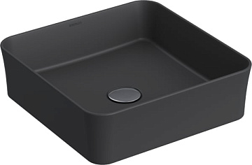 Накладная раковина Berges Ego SL 39x39 матовый антрацит