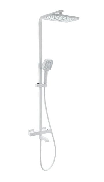 Душевая стойка Wonzon & Woghand STAY 3 WW-B3026-T1-MW, матовая белая