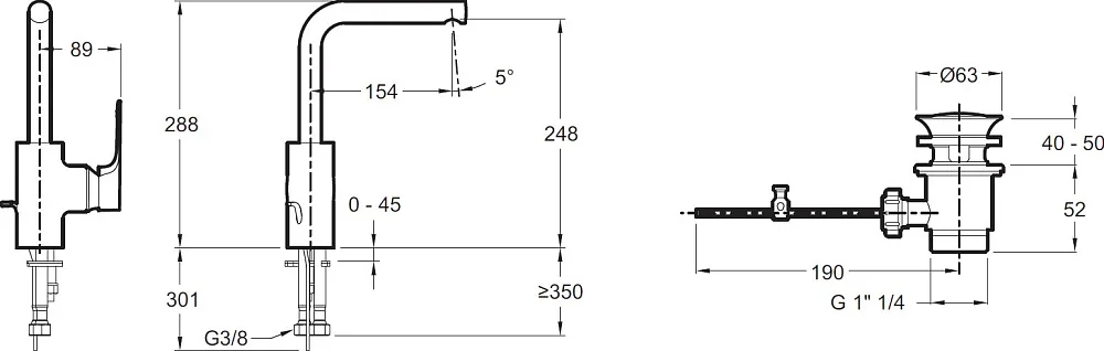 Смеситель для раковины Jacob Delafon Aleo+ E72357-CP Sancos — официальный сайт