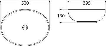 Накладная раковина Art&Max AM-78166 белая