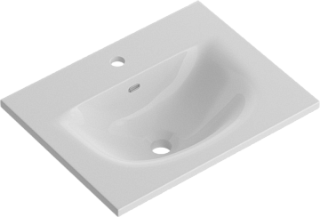 Мебельная раковина BelBagno BB-8099-3-50 глянцевая белая