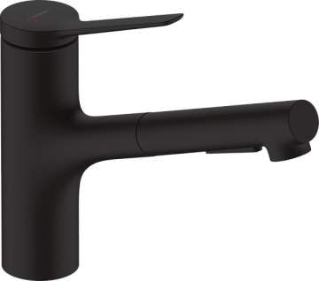 Смеситель для кухни Hansgrohe Zesis M33 74800670 черный матовый