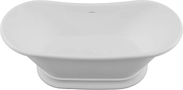Ванна из искусственного камня Allen Brau Krion Classic 170x75 см, отдельностоящая, матовая белая, ов