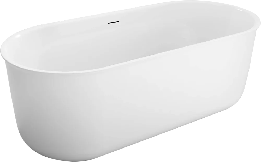 Акриловая ванна BelBagno BB709-1700-780 170x80 см, отдельностоящая, белая, овальная Sancos — официальный сайт