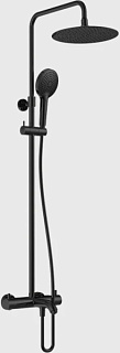 Душевая стойка AQUAme Siena AQM8008MB, черный матовый