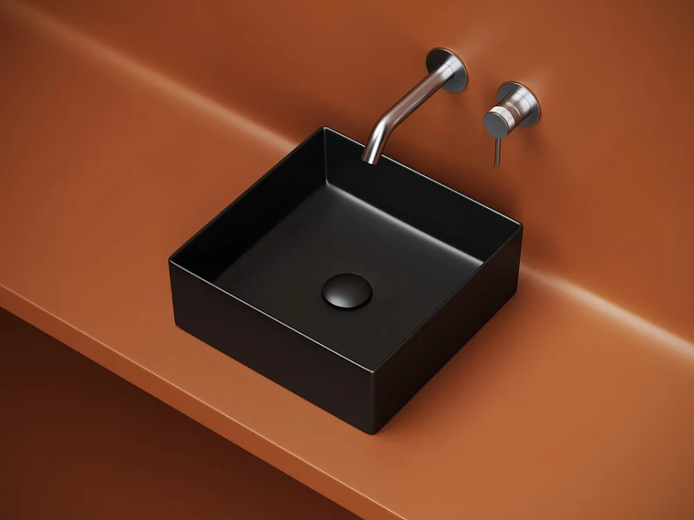 Накладная раковина Ceramicanova Element CN6068MB черная матовая Sancos — официальный сайт