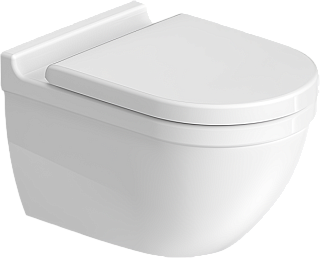 Унитаз подвесной Duravit Starck 3 2225090000 63810000 глянцевый белый