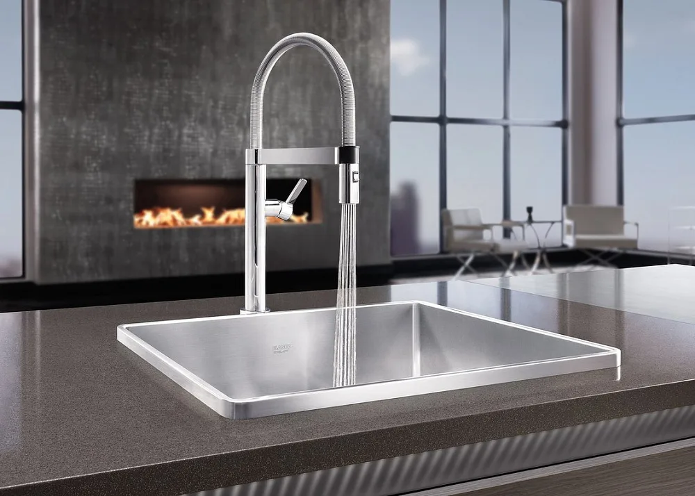 Смеситель для кухни Blanco Culina-S 517598 с гибким изливом Sancos — официальный сайт