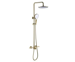 Душевая стойка Bronze de Luxe Icon 80112CG, матовое золото