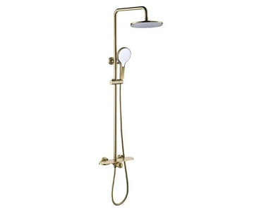 Душевая стойка Bronze de Luxe Icon 80112CG, матовое золото