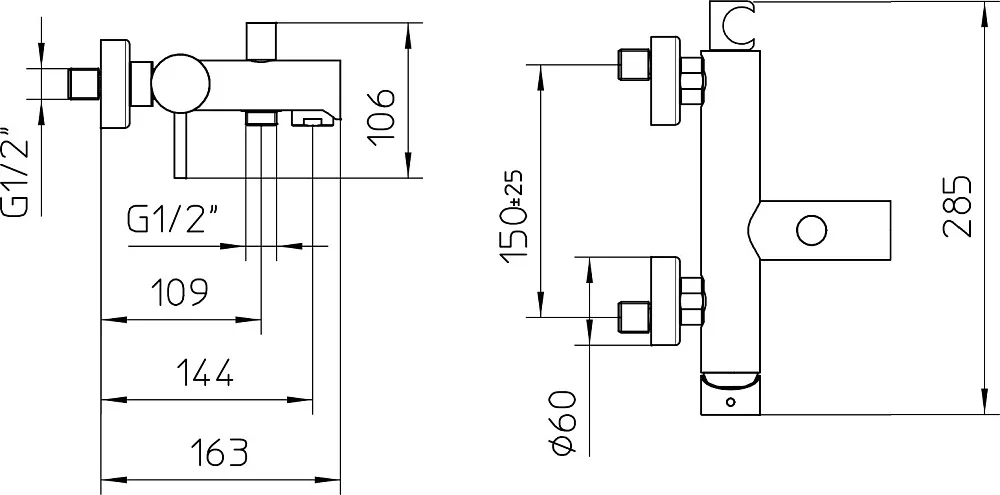 Смеситель для ванны с душем Bossini OKI Z005101.030 Sancos — официальный сайт