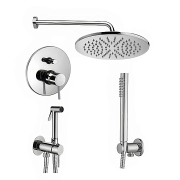 Комплект для ванной Paffoni Light KITZLIG015CR С ВНУТРЕННЕЙ ЧАСТЬЮ, хром