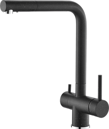Смеситель для кухни Alveus Aquila 1139808 черный