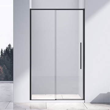 Душевая дверь в нишу Vincea Slim-N VDS-4SN110CLB 110 см, профиль черный