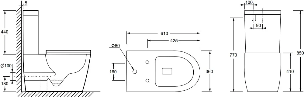 Бачок для унитаза Ceramicanova Highlight Rimless CN1802-T Sancos — официальный сайт