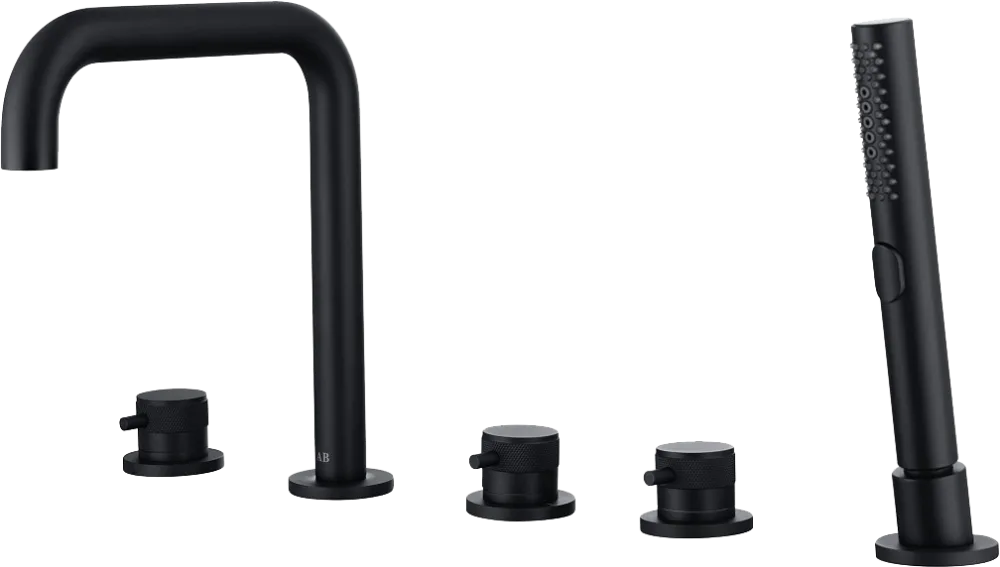 Смеситель на борт ванны Allen Brau Priority 5.31007-31, чёрный матовый Sancos — официальный сайт