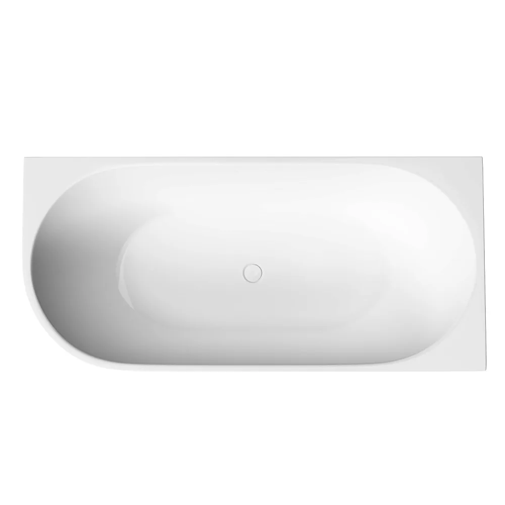 Акриловая ванна Sancos Грань (Edge) FB23R 170x80 см, угловая, правая, белая, со сливом-переливом Sancos — официальный сайт