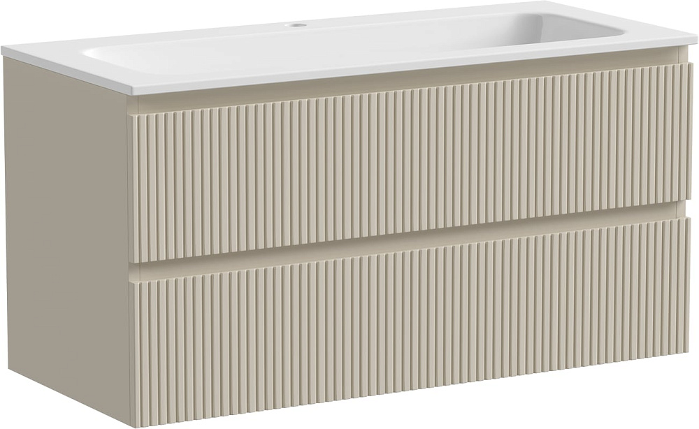 Тумба с раковиной Sancos Snob T 100 см, beige soft