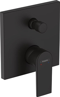 Встраиваемый смеситель Hansgrohe Vernis Shape 71468670 матовый черный