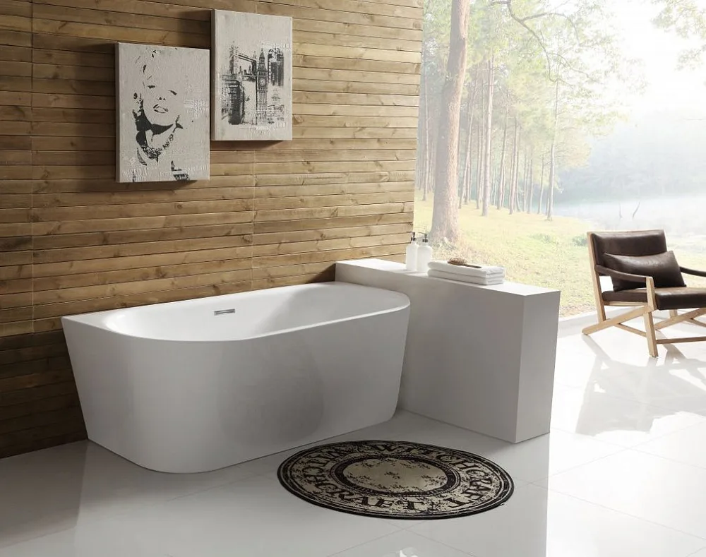 Акриловая ванна BelBagno BB108-170-80 без опоры 170x80 см, пристенная, белая, овальная, со сливом-пе Sancos — официальный сайт
