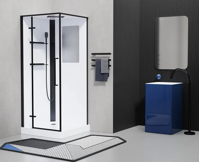 Душевая кабина Esbano ESM ESM-QUADRO-90 (Left) 90х90х215 L, квадратная Sancos — Оригинал