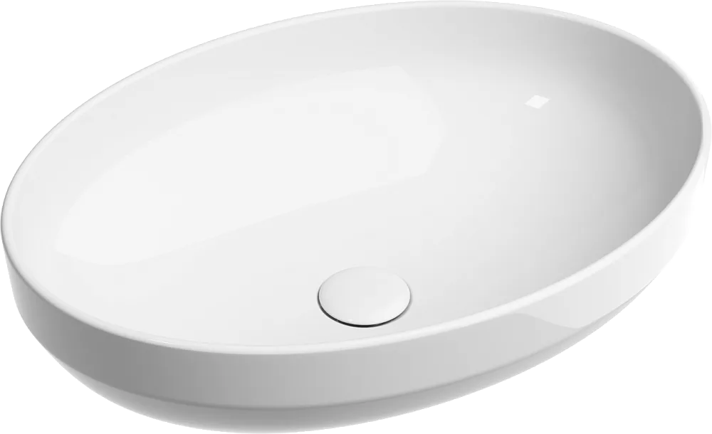 Накладная раковина Ceramicanova Element CN6056 белая глянцевая Sancos — официальный сайт