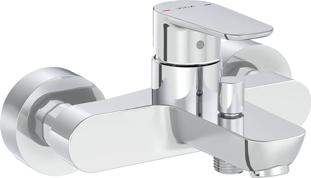 Смеситель для ванны с душем VitrA Flow Soft A42946EXP, хром Sancos — официальный сайт