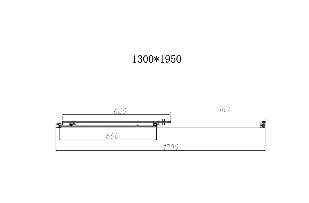 Душевая дверь в нишу Vincea Slim-N VDS-4SN130CLG 130 см, профиль брашированное золото, стекло прозра Sancos — официальный сайт