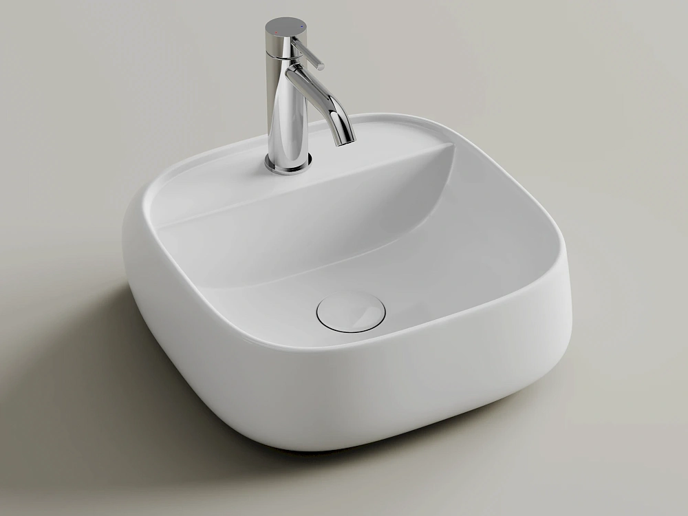 Подвесная раковина для ванной комнаты Ceramicanova Fonte CN5052, белый Sancos — официальный сайт