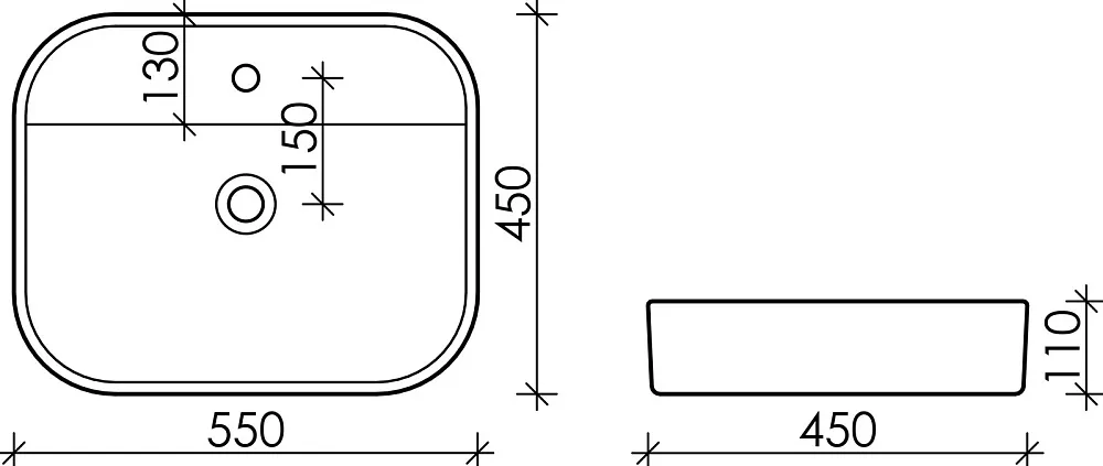 Накладная раковина Ceramicanova Element CN6034 Sancos — официальный сайт